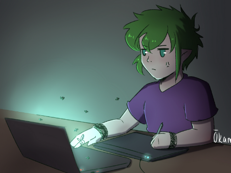 Quand tu dessines la nuit en été…